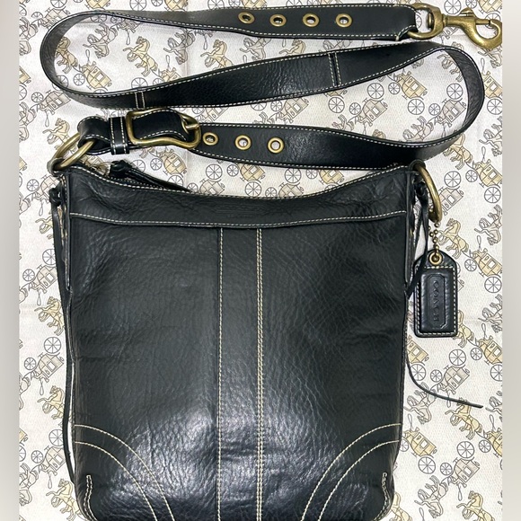 COACH Bleecker Leather Slim Duffle w/Convertible 2 Way Strap - Picture 8 of 11